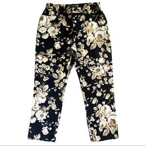 LAUREN Ralph Lauren Linen Floral Print Capri Pants